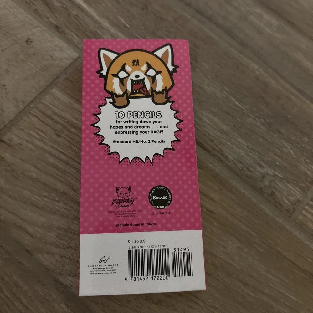 Aggretsuko: 10 Pencils by Sanrio Sealed,‎ New In Box